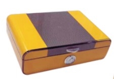 Taxi Yellow with Carbon Fiber Humidor