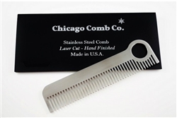 Chicago Comb Model No.1 Matte with Black Leather Sheath
